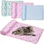 Lit rafraîchissant pour chiens et chats - Coussin rafraîchissant en soie glacée lavable et respirant-Tapis rafraîchissant(C80x60cm)