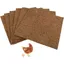 Tapis de nidification en fibre de coco - MICH - Lot de 6 - 20x20 cm - Réutilisables - Confort pour poules pondeuses