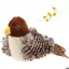 Jouet interactif pour chat - PZCC - Son électronique doiseau - Plumes - Peluche douce - 145x7x55 cm - 40 g