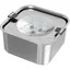 Gamelle carrée anti-fuite pour chien 3L - en acier inoxydable - grande capacité - idéale pour la maison le camping et la voiture