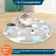 Tapis rafraîchissant pour animaux - Phoesky - Rond 35cm - Argent - Écologique - Polyester - Pour chiens