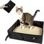 Bac à litière de voyage pour chat 45 x 35 x 125 cm pliable idéal pour une utilisation en extérieur en intérieur et en voyage.