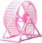 Roue de course pour Hamster pour animaux de compagnie, avec support, fournitures de jeu, jouet en Cage, rose
