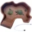 Réservoir pour tortues abreuvoir avec rampe pour reptiles baignoire nettoyage facile pour aquarium balcon salon
