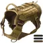 Harnais Chien Tactique - 3 Tailles Tactique Boucle Mtallique Respirant et Ajustable L#Kaki HARNAIS ANIMAL