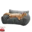 FYDUN Canapé pour chat Canapé-lit pour chat joli lit pour animaux de compagnie pour chats et chiens animalerie Gris Foncé S