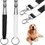 Lot de 2 sifflets pour chien - Pour arrêter les aboiements du chien voisin sifflets réglables à ultrasons silencieux - Sifflet de