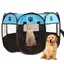 Parc Pliable pour Animaux de Compagnie 74 x 74 x 43cm EUBSWA Parc Idéal pour Chiens Chats Intérieur et Extérieur (Bleue)