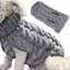 Pull en laine tricoté pour chien, manteau chaud et doux, adapté pour les petits, moyens et grands animaux de compagnie