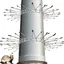 Ceinture de Défense pour Chat en Acier Galvanisé Martelé - Diamètre 100-130 mm - Protection Anti-Martres et Ratons Laveurs