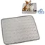 Tapis Rafraîchissant Animaux - Auto refroidissant sans électricité Surface imperméable et antidérapante - Gris L 70x55cm