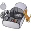 Parc dExtérieur pour Chats  Enclos Pliable Pour Chien Et ChatTente Maison Avec Tunnel Et Jouets InteractifsTunnel InteractifS
