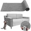 Tapis Griffoir pour Chat Auto-Adhésif 40×200 cm DIY Trimmable Chats Grattoir Protège Les Meubles et Les Canapés - Gris clair(A)