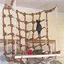 Hamac doiseau Coton corde oiseau escalade filet oiseaux jouets perroquet hamac suspendu balançoire escalade mâcher jouet YYV