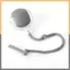 ®RisingFF Distributeur automatique de balles anti-morsures pour chat (avec corde) - jouet à jouer soi-même
