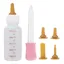 SURENHAP biberon dallaitement pour animaux de compagnie Petit biberon pour animaux de compagnie art Pacification brune + rose