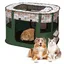 Parc pliable pour chiots et animaux - En tissu Oxford - Tente rectangulaire - 70 x 55 x 40 cm - Vert foncé