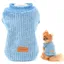 Pull en polaire côtelée pour animal de compagnie chandail en molleton chaud pour petits chiens chats chiots yorkshire