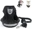 Harnais Chat Adulte, Collier et Laisses pour Chats, Anti-Perte avec Pendentif et Grelots, Taille M