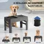 Gamelle surélevée - Non spécifié - Ajustable 4 hauteurs - Anti-glouton - Pour chiens et chats