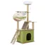 Arbre à chat design moderne 145cm griffoirs hamac capsule spatiale plateforme de saut balle suspendue pour plusieurs chats