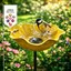 Piquets de jardin en métal avec bain doiseaux fait main station dabreuvement pour abeilles abreuvoir pour abeilles en métal avec