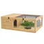 Enclos pour Tortue en Bois 2 Zones - Terrarium pour Petits Reptiles Lézards Geckos avec Fenêtres - 91 x 605 x 32 cm