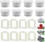 Lot De 8 Filtres De Rechange Pour Fontaine À Eau Drinkwell Et 8 Mousses Pré-Filtrantes Pour Fontaine À Chat Avalon, Pagoda, Gallon,