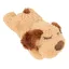 SURENHAP Jouets pour chiots Heartbeat Jouets en peluche interactifs pour chiots battement de cœur Animal en animalerie set Brun