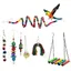 INN Jouets pour oiseaux 7 pcs suspendu jouet perruche pour les petites perruches pinsons des cages à oiseaux de petite jouets à