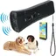 Répulsif Ultrason Chien 3-en-1 – Double Canal Appareil Anti-Aboiement avec Lampe Torche LED Outil de Dressage Portable