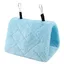 SALALIS Hamac doiseau Hamac en peluche douce Tente de cage suspendue pour oiseaux Perroquet Hiver Jouet pour animalerie cage Bleu