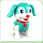 Fafeicy Jouet électronique pour chiot Jouet Robot électronique Interactif pour Chien Qui Marche pour Animaux de jeux talkie-walkie