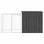 Clapier Anthracite 200x91x100 cm Acier galvanisé_2 ans garantie_84437