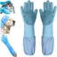Gants de toilettage pour animaux de compagnie,brosses douces pour chiens,gants pour un bain en douceur,gants lavage efficaces,bl