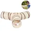 Tunnel pour chat jouet de jeu pliable à 3 voies - Tube amusant pour lapins chatons et chiens Label