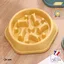 Gamelle anti glouton pour chien BCSK® | Gamelle chien chat animaux domestiques – favorise la digestion – Anti vomissement - Jaune