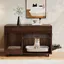 Armoire à litière pour chat - 100x455x67 cm - Noyer - MDF - Plateau de récupération de sable