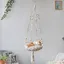 Hamac en macramé pour chat style bohème coton beige 101 cm de long x 30 cm de large décoration murale pour animaux de YYV