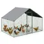 VOUNOT® Enclos poulailler en metal galvanise et grillage avec bache PE 300x200x200cm