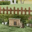 Maison pour chats niche dextérieur en bois surélevée avec toit asphalte fenêtre 57 x 45 x 43 cm jaune