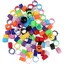 100 Bagues didentification pour oiseaux 8mm plastique durable couleur aléatoire pour poules et pigeons .