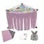 Cabane et Hamac pour Cochon dInde - Accessoires pour Petit Animal Tente de Hamster