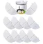 Fontaine à Eau Filtres pour Chat, Filtre à Charbon 10 pcs pour 2L Fontaines à WF20/CF20 avec la résine et Charbon Actif