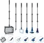 Kit de nettoyage 6 en 1 pour aquarium en verre, ensemble d'outils pour épuisette, pour l'entretien des aquariums domestiques