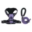 Harnais Anti-Traction pour Chien avec Laisse Incluse Ajustement Rglable et Rflchissant Violet Taille M couleurs multiples LARGEIGHT