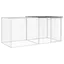 Meilleures Poulailler-Clapier-Cage avec toit - anthracite 203x98x90 cm - acier galvanisé SSD9547918
