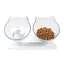 Gamelles Doubles pour Chat, Bol pour Chat, Bols de Nourriture pour Animaux de Compagnie avec Support Surélevé, Gamelle Chat