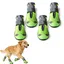 Chaussettes pour chien 4PCS Bandes réfléchissantes Sangles double couche Tissu maille respirante Antidérapant résistant lusure