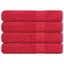 vidaXL Serviettes de sauna 4 pcs rouge 80x200 cm 360 g/m² 100% coton, serviette, serviette de bain, serviette en coton 136936